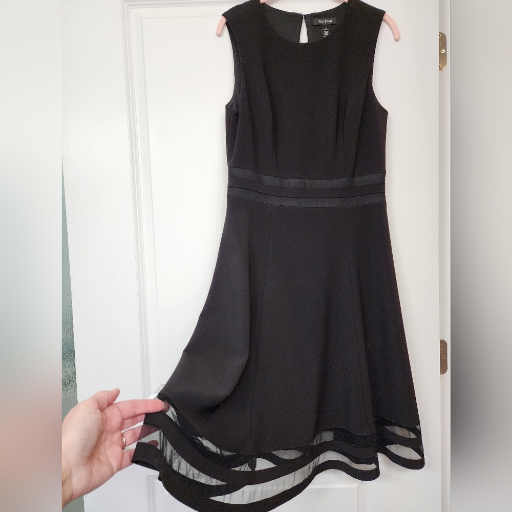 WHBM black sleeveless dress. Lined. Size 8 excellent condition.